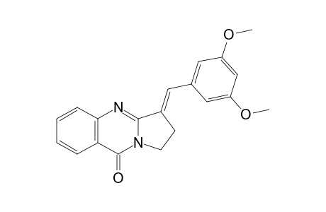 (3E)-3-(3,5-dimethoxybenzylidene)-1,2-dihydropyrrolo[2,1-b]quinazolin-9-one