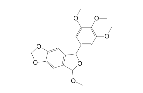 5-Methoxy-7-(3,4,5-trimethoxyphenyl)-5,7-di-hydrofuro[3,4-f]benzo-1,3-dioxole