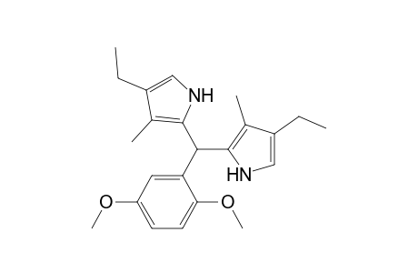 2-[(2,5-dimethoxyphenyl)-(4-ethyl-3-methyl-1H-pyrrol-2-yl)methyl]-4-ethyl-3-methyl-1H-pyrrole