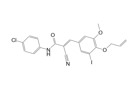 (2E)-3-[4-(allyloxy)-3-iodo-5-methoxyphenyl]-N-(4-chlorophenyl)-2-cyano-2-propenamide