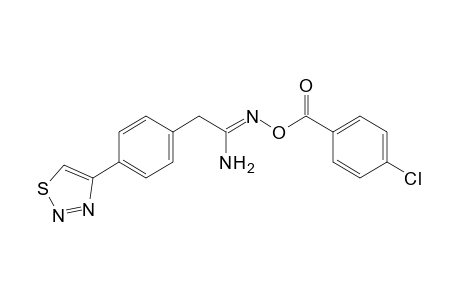 O-(p-chlorobenzoyl)-2-[p-(1,2,3-thiadiazol-4-yl)phenyl]acetamidoxime