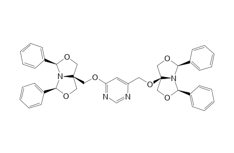 4,6-Bis-[(c-2,c-8-diphenyl-3,7-dioxa-r-1-azabicyclo[3.3.0]oct-c-5-yl)methoxy]pyrimidine