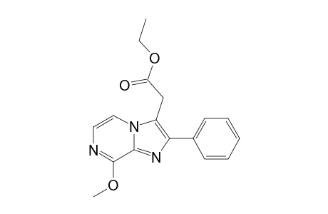 8-METHOXY-3-(ETHOXYCARBONYLMETHYL)-2-PHENYLIMIDAZO-[1,2-A]-PYRAZINE