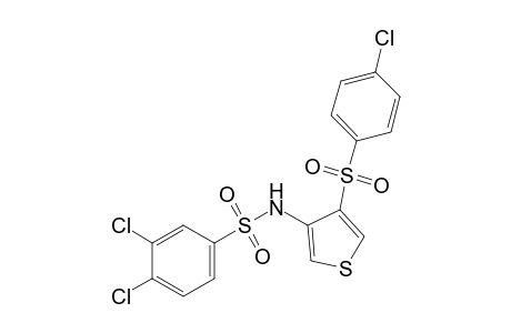 N-{4-[(p-chlorophenyl)sulfonyl]-3-thienyl}-3,4-dichlorobenzenesulfonamide