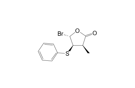 (3R,4R,5S)-5-bromanyl-3-methyl-4-phenylsulfanyl-oxolan-2-one