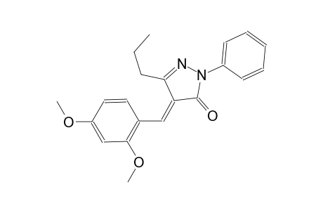 (4E)-4-(2,4-dimethoxybenzylidene)-2-phenyl-5-propyl-2,4-dihydro-3H-pyrazol-3-one