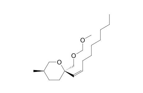 (2R,5R)-2-(Methoxymethoxymethyl)-5-methyl-2-[(Z)-1-nonenyl]tetrahydropyran