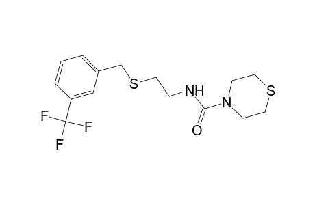 N-(2-([3-(Trifluoromethyl)benzyl]sulfanyl)ethyl)-4-thiomorpholinecarboxamide