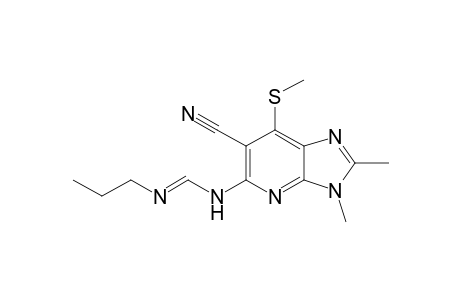 N-(6-Cyano-2,3-dimethyl-7-methylsulfanyl-3H-imidazo[4,5-b]pyridin-5-yl)-N'-propylformamidine