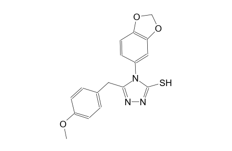 4-(1,3-benzodioxol-5-yl)-5-(4-methoxybenzyl)-4H-1,2,4-triazole-3-thiol