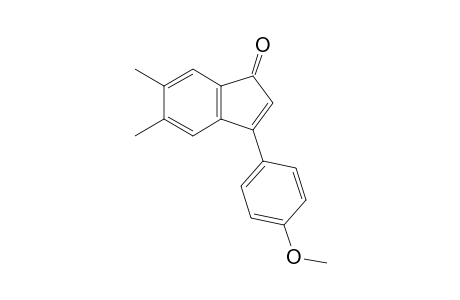 3-(p-Methoxyphenyl)-5,6-dimethylindenone