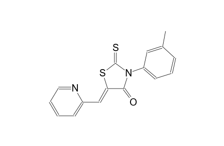 (5Z)-3-(3-methylphenyl)-5-(2-pyridinylmethylene)-2-thioxo-1,3-thiazolidin-4-one
