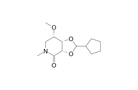 N-Methyl-5-amino-2,3-O-cyclohexylidene-5-deoxy-4-O-methyl-D-ribono-1,5-lactam
