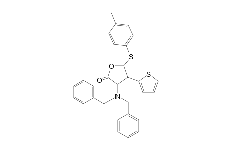 3-Dibenzylamino-4-thiophen-2-yl-5-(p-tolylsulfanyl)dihydrofuran-2-one