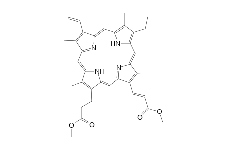4-ethyl-6-[2-(methoxycarbonyl)ethenyl]-7-[2-(methoxycarbonyl)ethyl]1,3,5,8-tetramethyl-2-vinylporphyrin