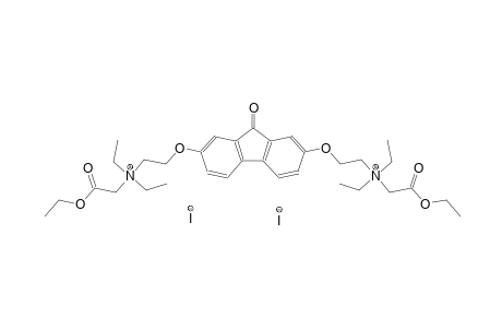 (2-ethoxy-2-oxoethyl){2-[(7-{2-[(2-ethoxy-2-oxoethyl)(diethyl)ammonio]ethoxy}-9-oxo-9H-fluoren-2-yl)oxy]ethyl}diethylammonium diiodide
