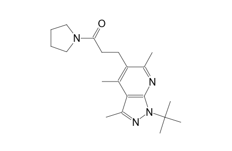 1H-pyrazolo[3,4-b]pyridine, 1-(1,1-dimethylethyl)-3,4,6-trimethyl-5-[3-oxo-3-(1-pyrrolidinyl)propyl]-
