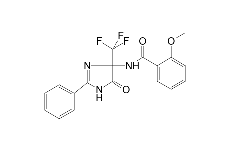 2-Methoxy-N-[5-oxo-2-phenyl-4-(trifluoromethyl)-4,5-dihydro-1H-imidazol-4-yl]benzamide