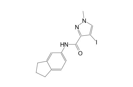 N-(2,3-dihydro-1H-inden-5-yl)-4-iodo-1-methyl-1H-pyrazole-3-carboxamide