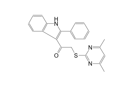 ethanone, 2-[(4,6-dimethyl-2-pyrimidinyl)thio]-1-(2-phenyl-1H-indol-3-yl)-
