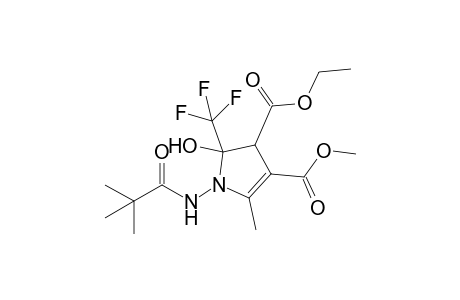 N-[3-(Ethoxycarbonyl)-2-hydroxy-5-methyl-4-(methoxycarbonyl)-2-(trifluoromethyl)-2,3-dihydro-1H-pyrrolyl]-tert-butylcarboxamide