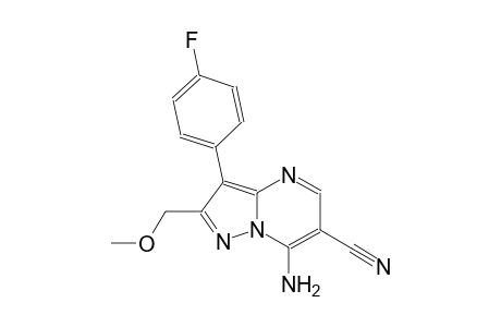 pyrazolo[1,5-a]pyrimidine-6-carbonitrile, 7-amino-3-(4-fluorophenyl)-2-(methoxymethyl)-