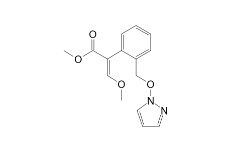 Benzeneacetic acid, alpha-(methoxymethylene)-2-[(1H-pyrazol-1-yloxy)methyl]-, methyl ester