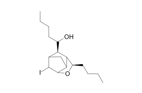 2.beta.-Pentanolyl-4.beta.-butyl-9-anti-iodo-5-oxatricyclo[4.2.1.0(3,7)]nonane
