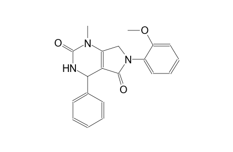 6-(2-methoxyphenyl)-1-methyl-4-phenyl-3,4,6,7-tetrahydro-1H-pyrrolo[3,4-d]pyrimidine-2,5-dione