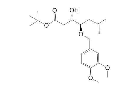 (3S,4R)-4-(3,4-Dimethoxy-benzyloxy)-3-hydroxy-6-methyl-hept-6-enoic acid tert-butyl ester