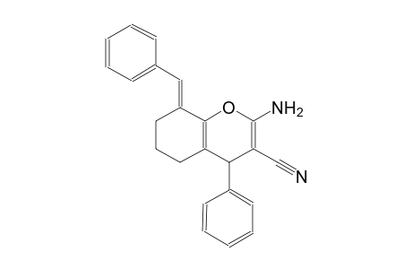 (8E)-2-amino-8-benzylidene-4-phenyl-5,6,7,8-tetrahydro-4H-chromene-3-carbonitrile