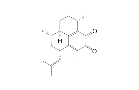 1-Amphilecta-8(13).11,14-triene-9,10-dione