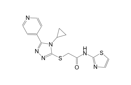 acetamide, 2-[[4-cyclopropyl-5-(4-pyridinyl)-4H-1,2,4-triazol-3-yl]thio]-N-(2-thiazolyl)-