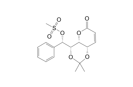 4,6-O-isopropylidene-7-O-methanesulfonyl-7-C-phenyl-L-ido-hept-2-enono-.delta.-lactone
