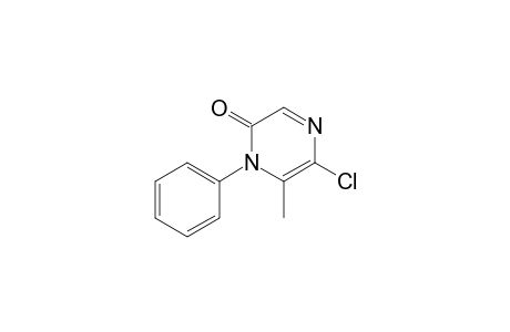 5-Chloranyl-6-methyl-1-phenyl-pyrazin-2-one