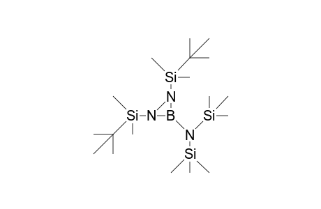 1,2-Bis(T-butyl-dimethyl-silyl)-3-bis(trimethylsilyl)amino-diaza-boriridine