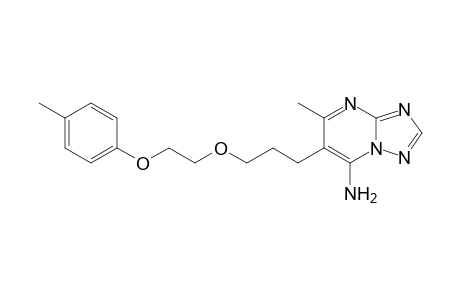 [1,2,4]Triazolo[1,5-a]pyrimidin-7-amine, 5-methyl-6-[3-[2-(4-methylphenoxy)ethoxy]propyl]-