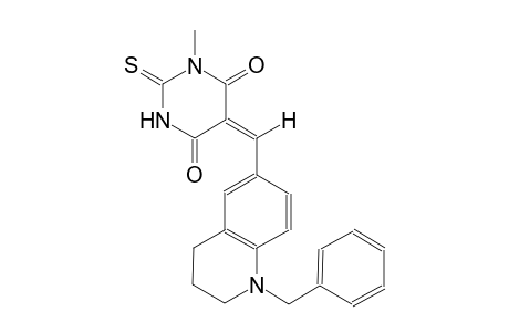 (5E)-5-[(1-benzyl-1,2,3,4-tetrahydro-6-quinolinyl)methylene]-1-methyl-2-thioxodihydro-4,6(1H,5H)-pyrimidinedione