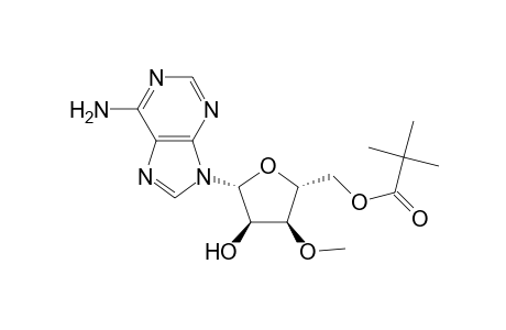 Adenosine, 3'-O-methyl-, 5'-(2,2-dimethylpropanoate)