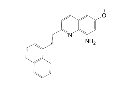 8-Amino-2-[(E)-2-(1-naphthyl)-1-ethenyl]-6-methoxyquinoline