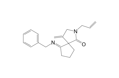 2-Allyl-6-benzylimino-4-methylene-2-azaspiro[4.4]nonan-1-one