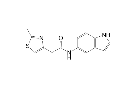 4-thiazoleacetamide, N-(1H-indol-5-yl)-2-methyl-