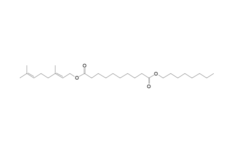 Sebacic acid, geranyl octyl ester