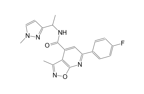 isoxazolo[5,4-b]pyridine-4-carboxamide, 6-(4-fluorophenyl)-3-methyl-N-[1-(1-methyl-1H-pyrazol-3-yl)ethyl]-