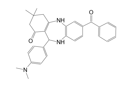 7-benzoyl-11-[4-(dimethylamino)phenyl]-3,3-dimethyl-2,3,4,5,10,11-hexahydro-1H-dibenzo[b,e][1,4]diazepin-1-one
