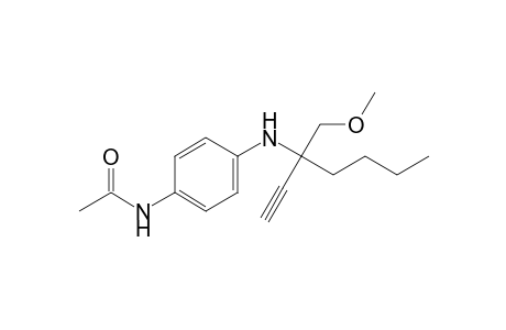 N-[3-(Methoxymethyl)hept-1-yn-3-yl]-4-acetamidoaniline