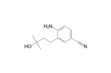 4-Amino-3-(3'-hydroxy-3'-methylbutyl)benzonitrile