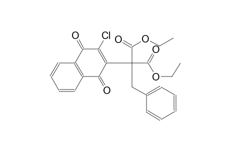 diethyl 2-benzyl-2-(3-chloro-1,4-dioxo-1,4-dihydro-2-naphthalenyl)malonate
