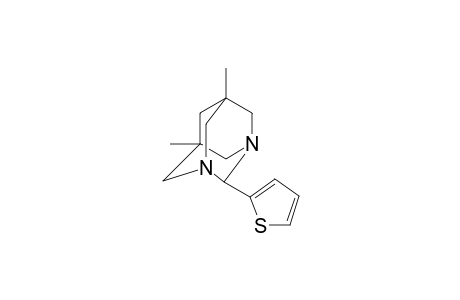 Tricyclo[3.3.1.1(3,7)]decane, 5,7-dimethyl-2-(thiophen-2-yl)-1,3-diaza-