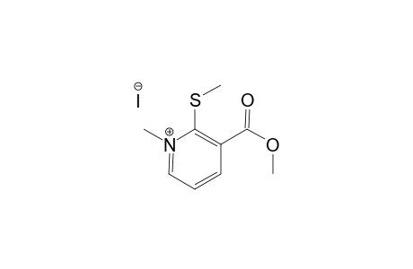 1-methyl-2-(methylthio)pyridin-1-ium-3-carboxylic acid methyl ester iodide
